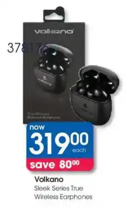 Clicks Volkano Sleek Series True Wireless Earphones offer