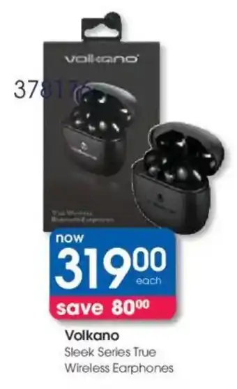 Clicks Volkano Sleek Series True Wireless Earphones offer