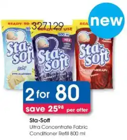Clicks Sta-Soft Ultra Concentrate Fabric Conditioner Refill offer