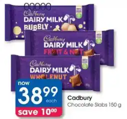 Clicks Cadbury Chocolate Slabs offer