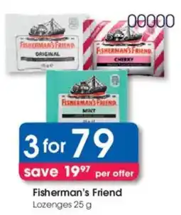 Clicks Fisherman's Friend Lozenges offer