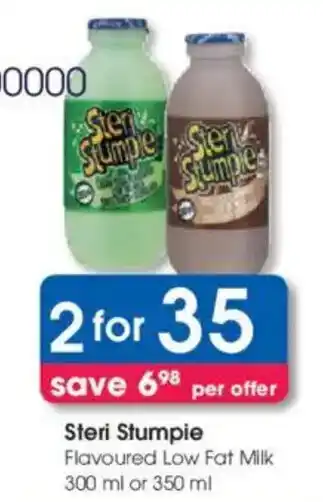 Clicks Steri Stumpie Flavoured Low Fat Milk offer