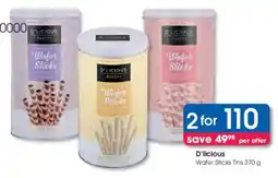 Clicks D'licious Water Sticks Tins offer
