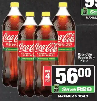 KwikSpar Coca-Cola Regular Only offer