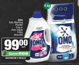 KwikSpar Omo Auto Washing Powder or Auto Liquid Assorted offer