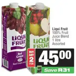 KwikSpar Liqui Fruit 100% Fruit Juice Blend offer