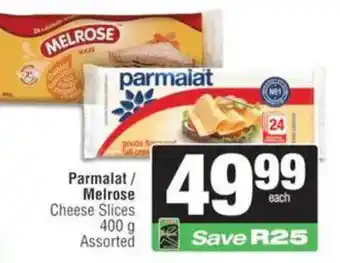 KwikSpar Parmalat/ Melrose Cheese Slices Assorted offer