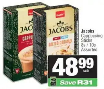 KwikSpar Jacobs Cappuccino Sticks Assorted offer