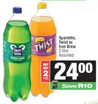 KwikSpar Sparletta, Twist or Iron Brew offer