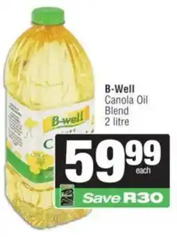 KwikSpar B-Well Canola Oil Blend offer