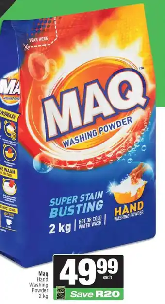 KwikSpar Maq Hand Washing Powder offer