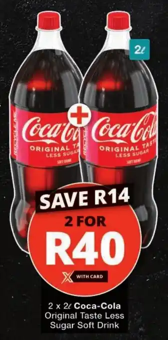 Checkers Coca-Cola Original Taste Less Sugar Soft Drink offer