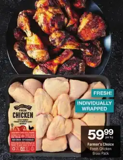 Checkers Farmer's Choice Fresh Chicken Braai Pack offer