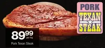 Checkers Pork Texan Steak offer