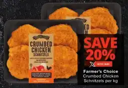 Checkers Farmer's Choice Crumbed Chicken Schnitzels offer