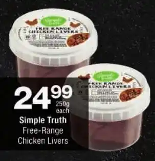Checkers Simple Truth Free-Range Chicken Livers offer