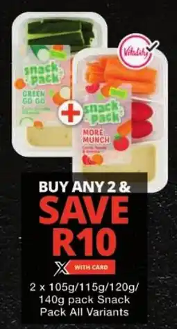 Checkers Snack Pack All Variants offer