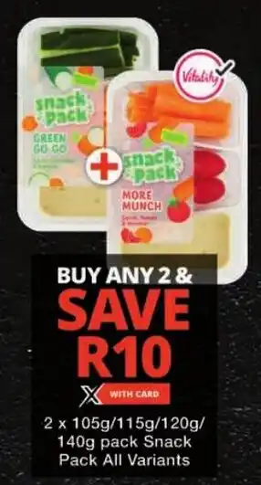 Checkers Snack Pack All Variants offer