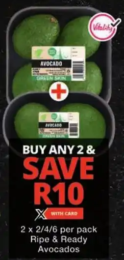 Checkers Ripe & Ready Avocados offer