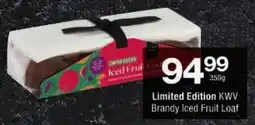 Checkers Limited Edition KWV Brandy Iced Fruit Loaf offer