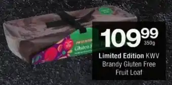 Checkers Limited Edition KWV Brandy Gluten Free Fruit Loaf offer