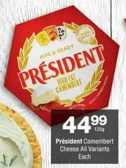 Checkers Président Camembert Cheese All Variants offer