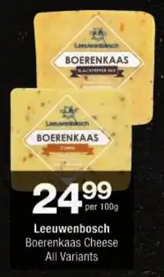 Checkers Leeuwenbosch Boerenkaas Cheese All Variants offer