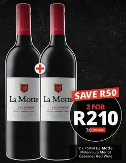Checkers La Motte Millennium Merlot Cabernet Red Wine offer