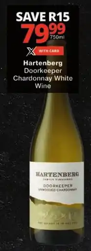 Checkers Hartenberg Doorkeeper Chardonnay White Wine offer