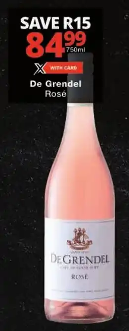 Checkers De Grendel Rosé offer