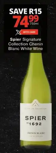 Checkers Spier Signature Collection Chenin Blanc White Wine offer