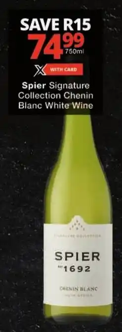 Checkers Spier Signature Collection Chenin Blanc White Wine offer