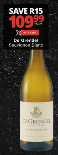 Checkers De Grendel Sauvignon Blanc offer