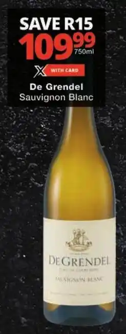 Checkers De Grendel Sauvignon Blanc offer