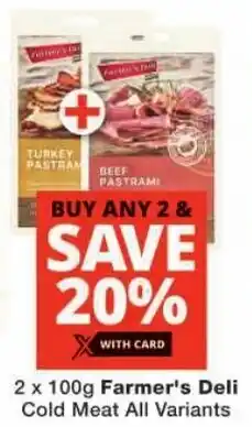 Checkers Farmer's Deli Cold Meat All Variants offer