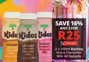 Checkers Darling Kidos Flavoured Milk All Variants offer
