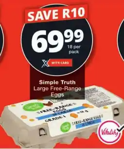 Checkers Simple Truth Large Free-Range Eggs offer
