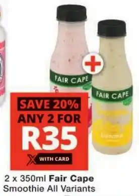 Checkers Fair Cape Smoothie All Variants offer