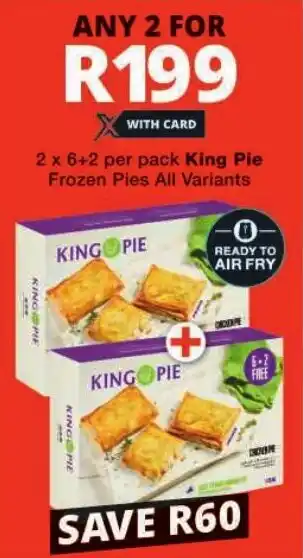 Checkers King Pie Frozen Pies All Variants offer
