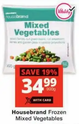 Checkers Housebrand Frozen Mixed Vegetables offer