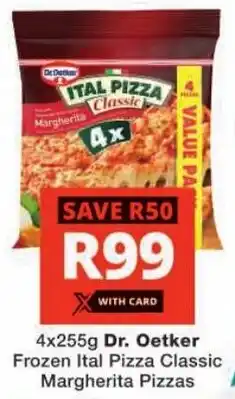 Checkers Dr. Oetker Frozen Ital Pizza Classic Margherita Pizzas offer