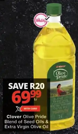 Checkers Clover Olive Pride Blend of Seed Oils & Extra Virgin Olive Oil offer