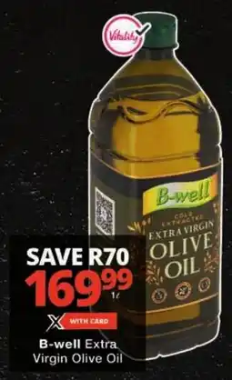Checkers B-well Extra Virgin Olive Oil offer