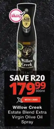 Checkers Willow Creek Estate Blend Extra Virgin Olive Oil Spray offer