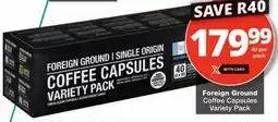 Checkers Foreign Ground Coffee Capsules Variety Pack offer