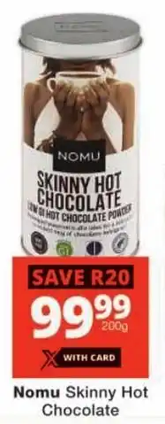 Checkers Nomu Skinny Hot Chocolate offer