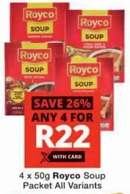 Checkers Royco Soup Packet All Variants offer