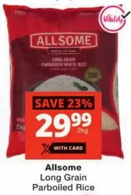 Checkers Allsome Long Grain Parboiled Rice offer