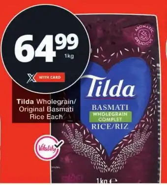 Checkers Tilda Wholegrain/ Original Basmati Rice offer