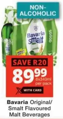 Checkers Bavaria Original/ Smalt Flavoured Malt Beverages offer